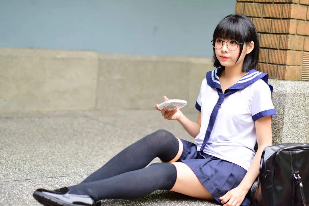 [Mzsock] NO.171 Hailin student uniform street photography#[73P]-70